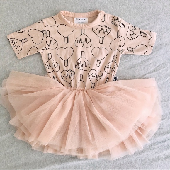 huxbaby Other - Huxbaby lollipop heart tutu onesie EUC 6-12m